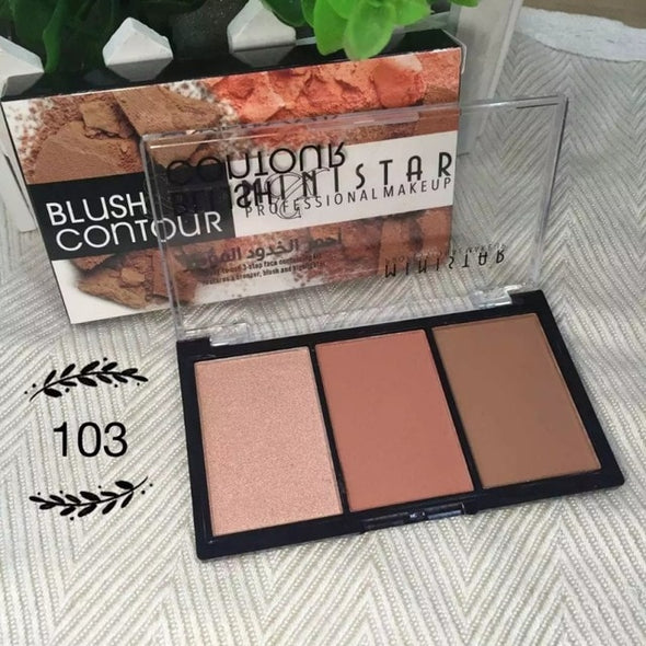 Sexy 3 Colors Shimmer Matte Bronzer Face Contour Mineralize Palette Powder Highlighter Make Up