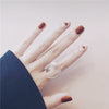 24pcs/set Fake Nails Lattice Grid Design Artificial French Multiple Colors False Nails Tips Press on Nails with Glue Sticker
