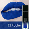 24 Color Liquid Lipstick Waterproof Makeup Long Lasting Mate Make Up Nude Lip Gloss Red Purple Blue Black Ultra Matte Lipstick