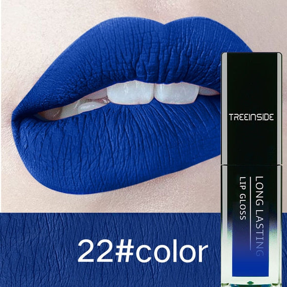 24 Color Liquid Lipstick Waterproof Makeup Long Lasting Mate Make Up Nude Lip Gloss Red Purple Blue Black Ultra Matte Lipstick