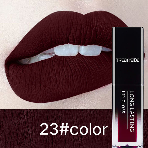 24 Color Liquid Lipstick Waterproof Makeup Long Lasting Mate Make Up Nude Lip Gloss Red Purple Blue Black Ultra Matte Lipstick