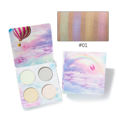 HANDAIYAN Highlighter Illuminator Makeup Face Brightener Contouring Liquid Highlighter Palette Powder Bronzer Face Glow Kit