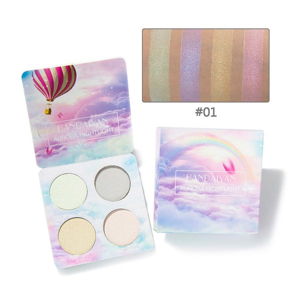HANDAIYAN Highlighter Illuminator Makeup Face Brightener Contouring Liquid Highlighter Palette Powder Bronzer Face Glow Kit