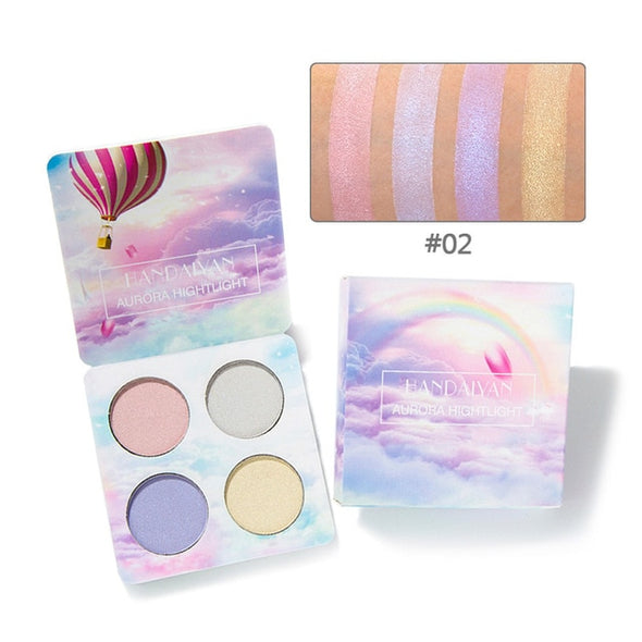 HANDAIYAN Highlighter Illuminator Makeup Face Brightener Contouring Liquid Highlighter Palette Powder Bronzer Face Glow Kit