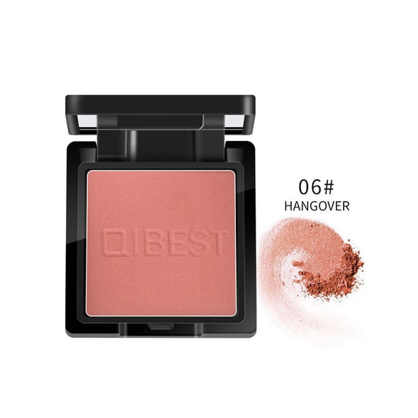 QIBEST 8 Colors Matte Blusher Monochrome Blush Palette Lasting Color Ruddy Blush Powder Ruddy Blush Powder TSLM2