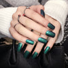 24Pcs Elegant Wine Red Christmas New Year Fake Nails Press on Nail Artificial Nail Tips with Glue Sticker Faux Ongles Unhas Gift