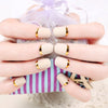 24Pcs Elegant Wine Red Christmas New Year Fake Nails Press on Nail Artificial Nail Tips with Glue Sticker Faux Ongles Unhas Gift