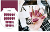 Stiletto fake Nails with glue Long size Pointed Solid color Diy Nail Art 32 Styles press on nails Tips Accessory 24 PCS