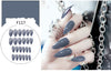 Stiletto fake Nails with glue Long size Pointed Solid color Diy Nail Art 32 Styles press on nails Tips Accessory 24 PCS