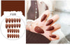 Stiletto fake Nails with glue Long size Pointed Solid color Diy Nail Art 32 Styles press on nails Tips Accessory 24 PCS