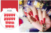 Stiletto fake Nails with glue Long size Pointed Solid color Diy Nail Art 32 Styles press on nails Tips Accessory 24 PCS