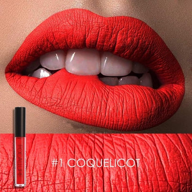 FOCALLURE Matte Lipgloss Sexy Liquid Lip Gloss Matte Long Lasting Waterproof Cosmetic Beauty Keep 24 Hours Makeup lips