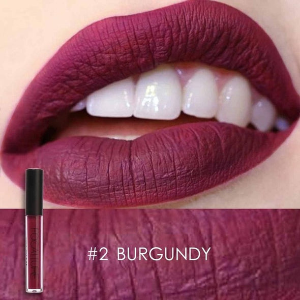 FOCALLURE Matte Lipgloss Sexy Liquid Lip Gloss Matte Long Lasting Waterproof Cosmetic Beauty Keep 24 Hours Makeup lips