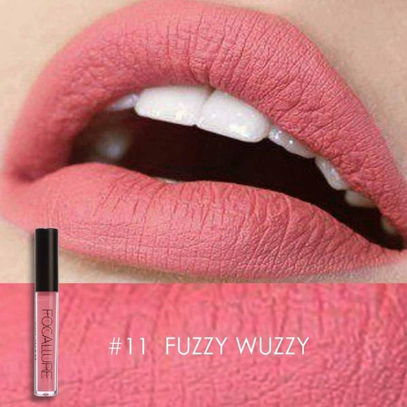 FOCALLURE Matte Lipgloss Sexy Liquid Lip Gloss Matte Long Lasting Waterproof Cosmetic Beauty Keep 24 Hours Makeup lips