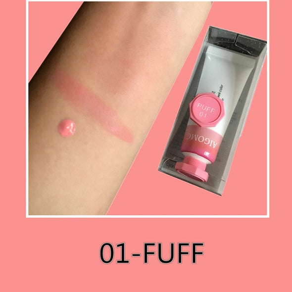 AIGOMC Makeup Liquid Blusher Sleek Silky Cloud paints Blush Lasts Long 6 Color Natural Cheek Blush Face Contour Make Up