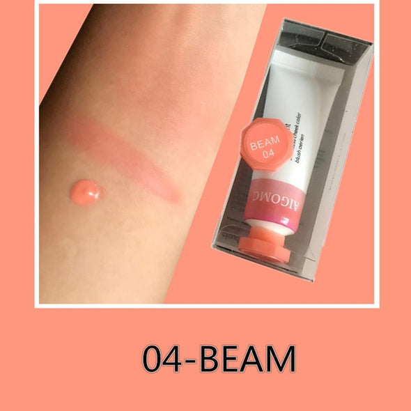 AIGOMC Makeup Liquid Blusher Sleek Silky Cloud paints Blush Lasts Long 6 Color Natural Cheek Blush Face Contour Make Up