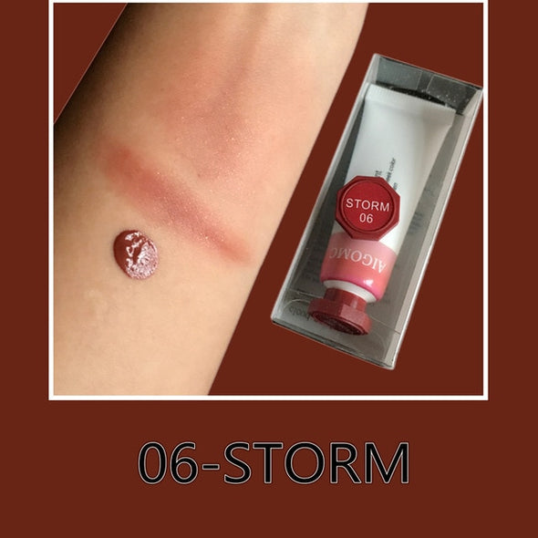 AIGOMC Makeup Liquid Blusher Sleek Silky Cloud paints Blush Lasts Long 6 Color Natural Cheek Blush Face Contour Make Up