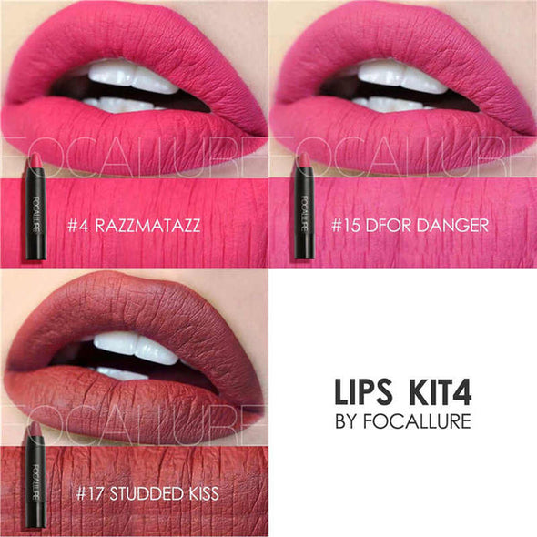OCALLURE 19 Colors Matte Lipsticks Waterproof Matte Lipstick Lip Sticks Cosmetic Easy to Wear Lipstick Matte Batom Makeup lips