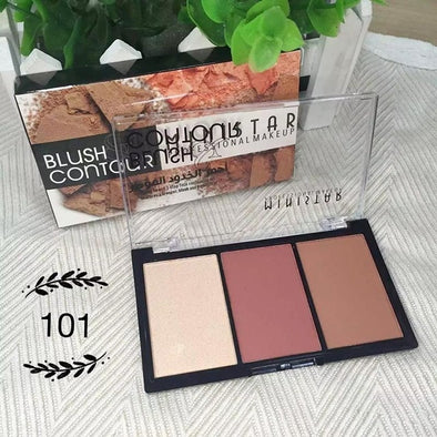 3 Colors Nose Shimmer Matter Blush Bronzer Face Contour Mineralize Blush Makeup Powder Makeup Highlight