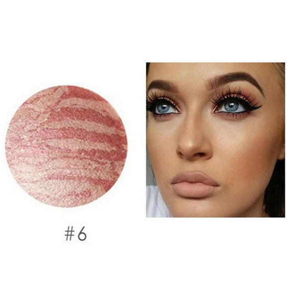FOCALLURE Makeup Baked Blush 6 Colors Professional Cheek Bronzer Blushe High Quality Make Up Beauty New Fashion Cosmetic