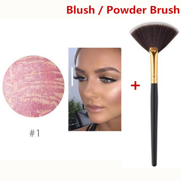 FOCALLURE Makeup Baked Blush 6 Colors Professional Cheek Bronzer Blushe High Quality Make Up Beauty New Fashion Cosmetic