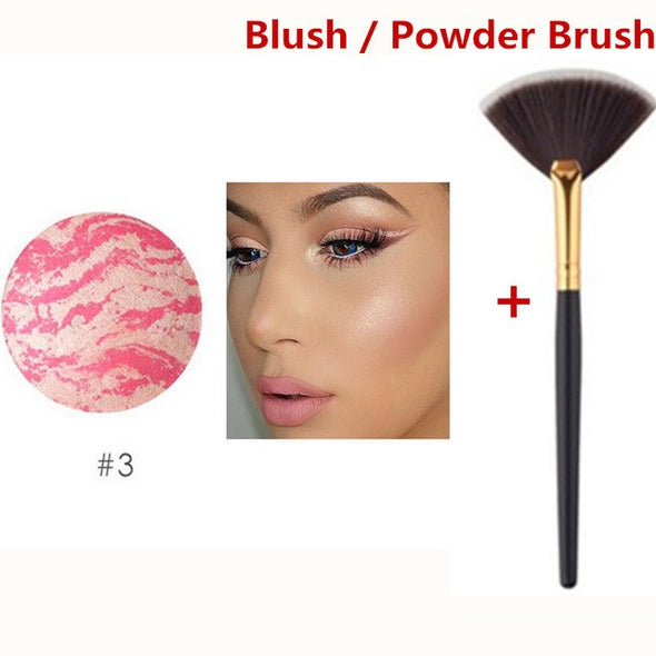 FOCALLURE Makeup Baked Blush 6 Colors Professional Cheek Bronzer Blushe High Quality Make Up Beauty New Fashion Cosmetic