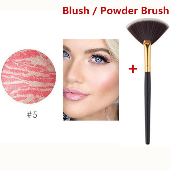 FOCALLURE Makeup Baked Blush 6 Colors Professional Cheek Bronzer Blushe High Quality Make Up Beauty New Fashion Cosmetic